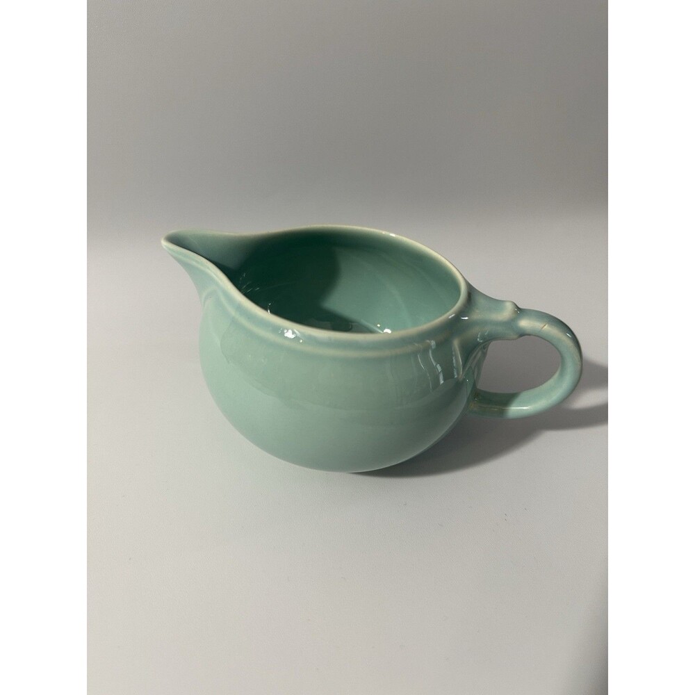 Lu-Ray Pastels Cream Dish Turquoise T.S.&T. MCM Vintage 1949 Surf Green Teal